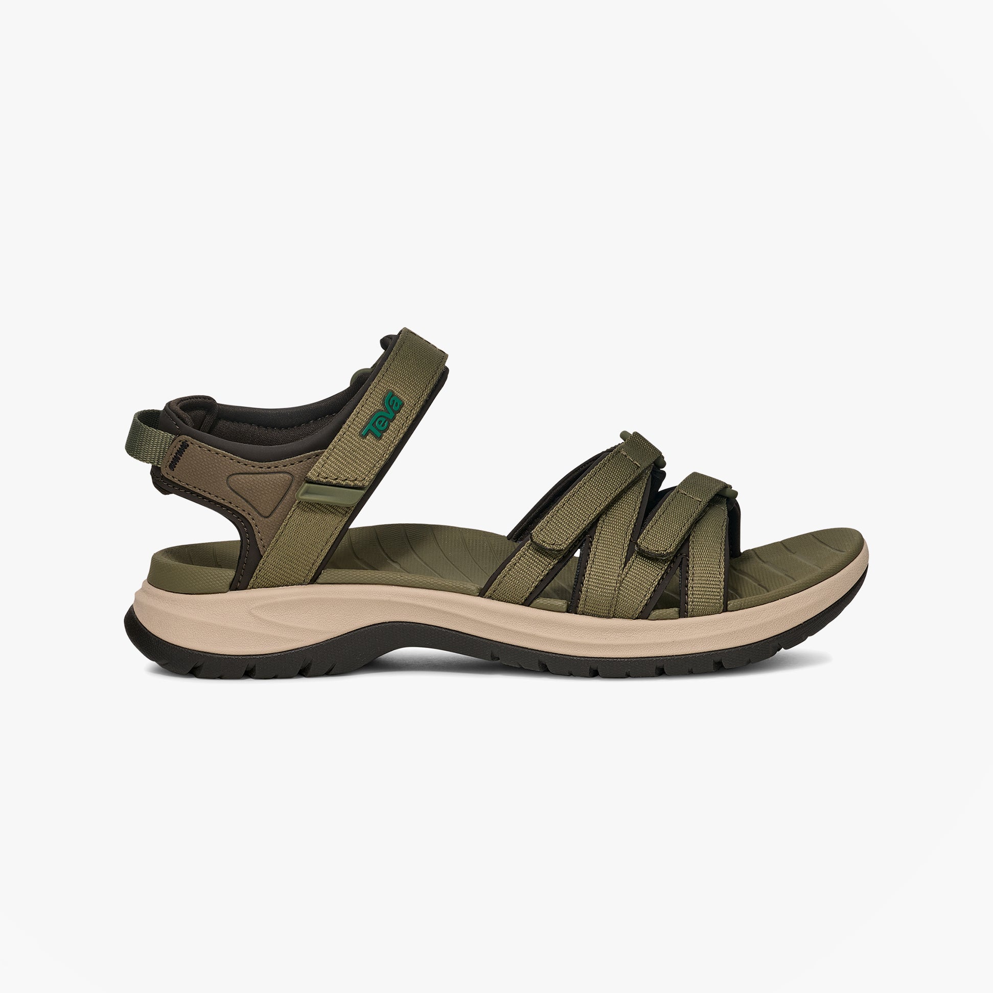 Teva TIRRA SPORT Womens Cross Strap Sandals Burnt Olive