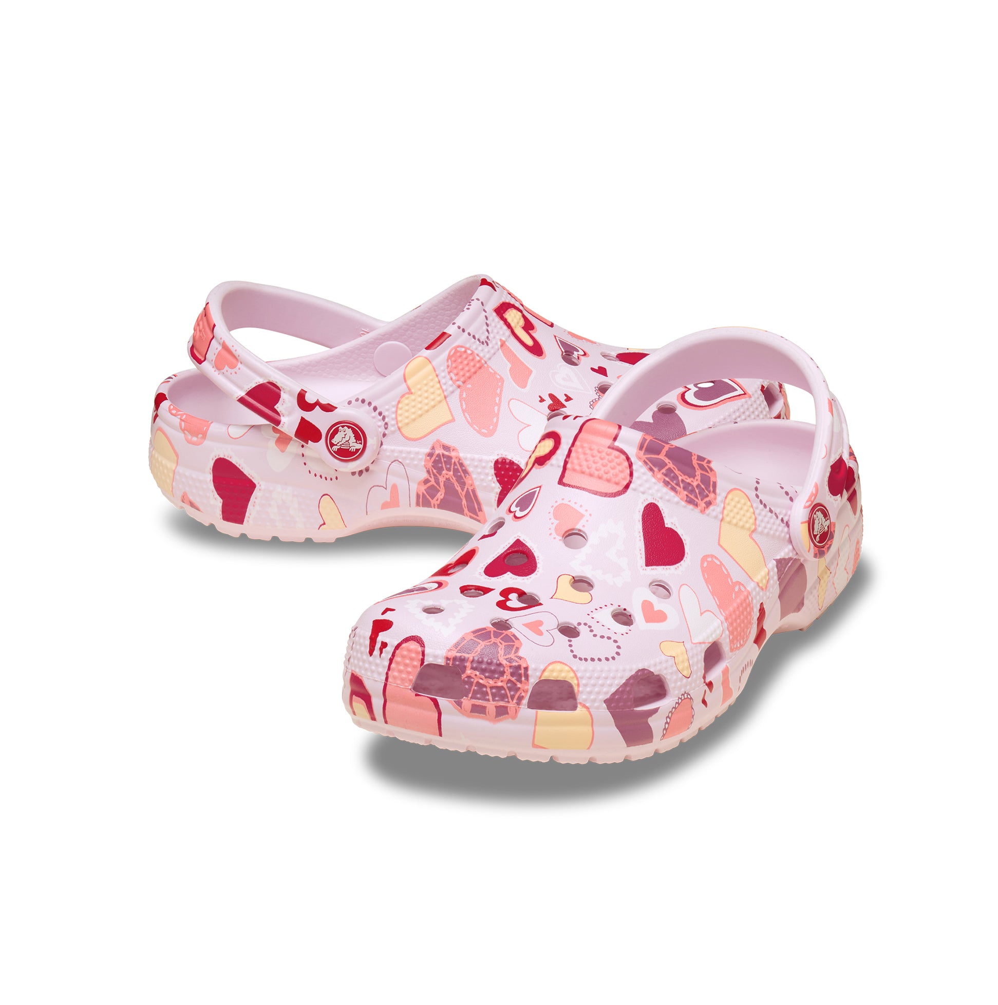 Crocs CLASSIC VDAY Unisex Kids Clogs Pink Milk/Hearts