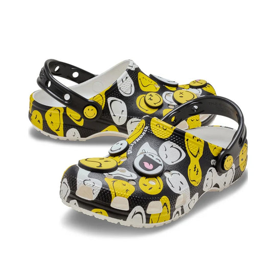 Crocs SMILEY CLASSIC Unisex Kids Clogs Multi