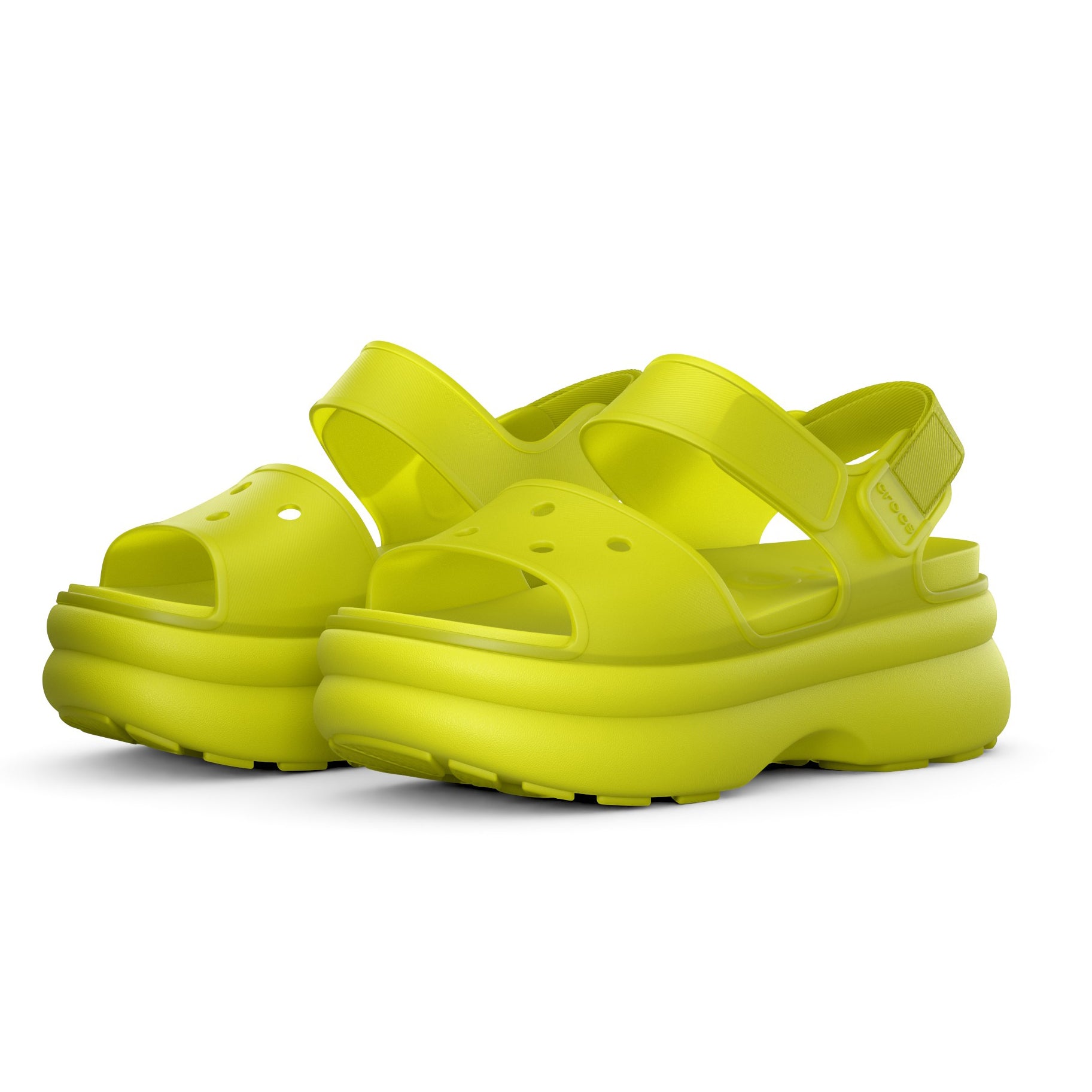 Crocs SOHO FROSTED Womens Platform  Sandals Citrus