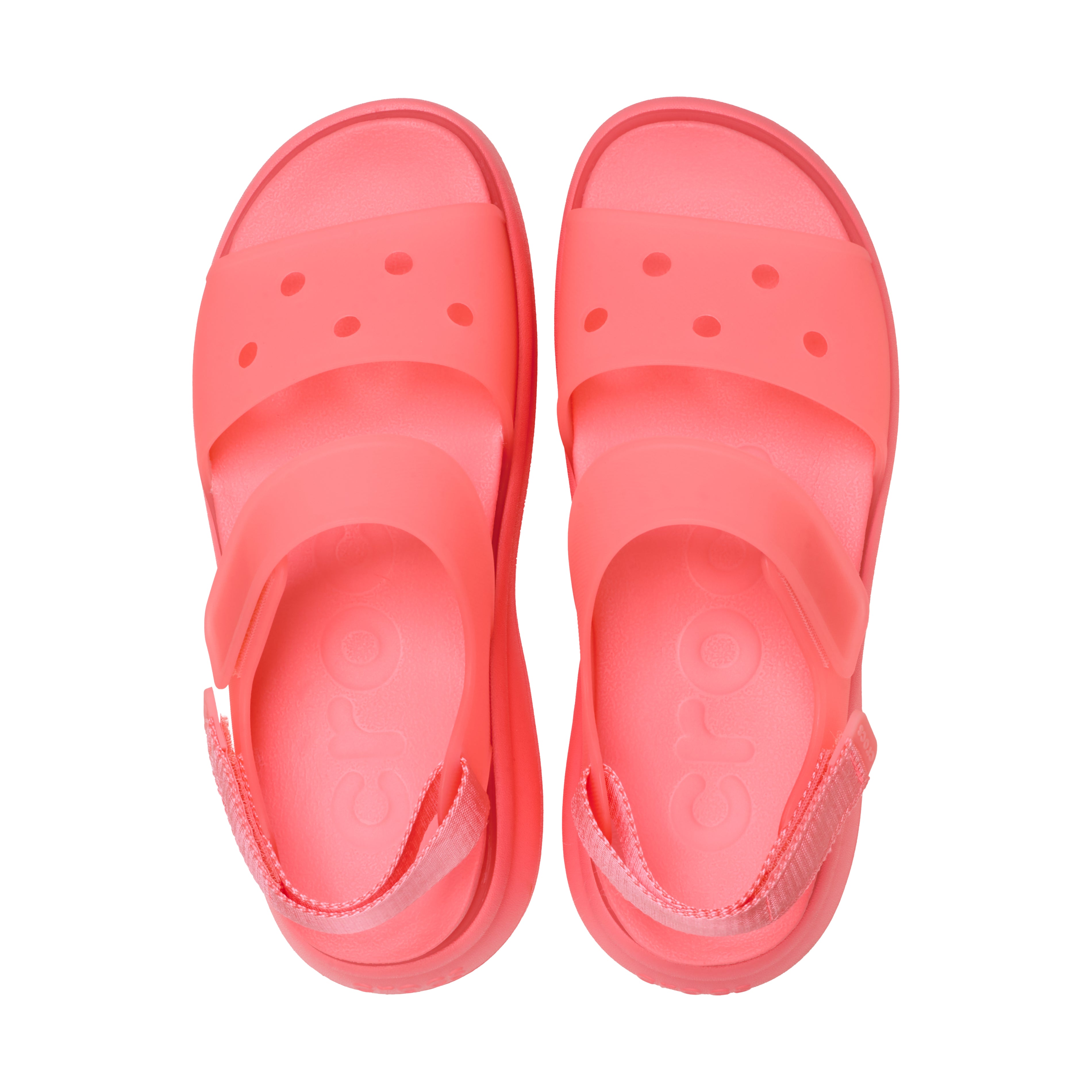 Crocs SOHO FROSTED Womens Platform  Sandals Guava