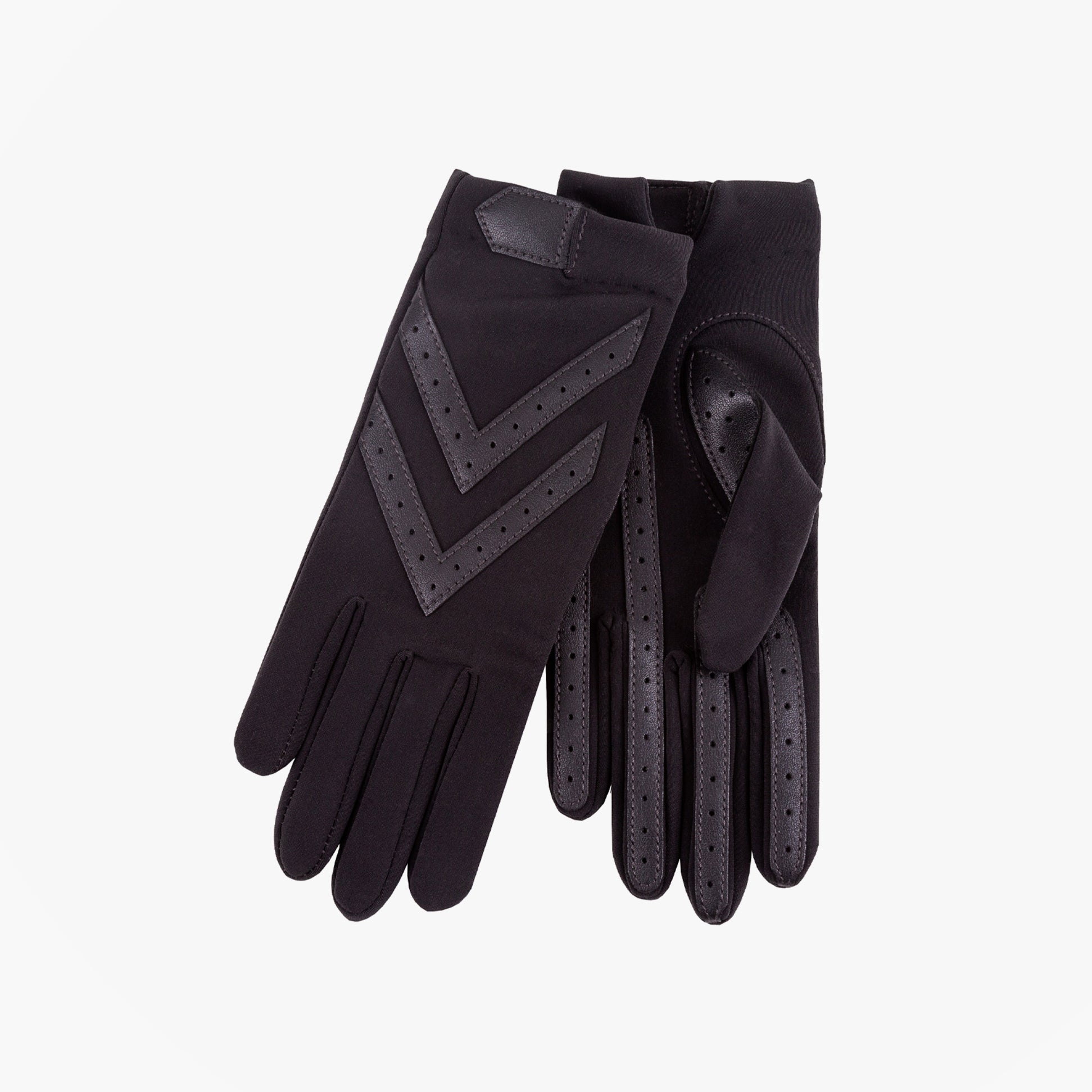 Totes Isotoner ORIGINAL STRETCH GLOVE WITH SMARTOUCH Womens Gloves Black