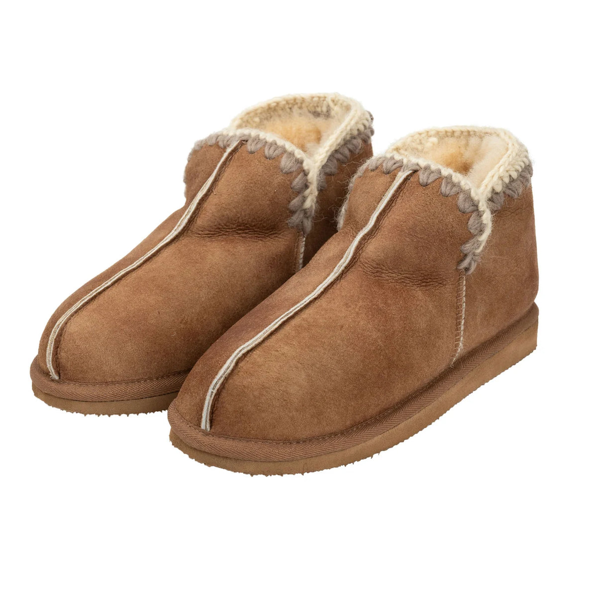 Shepherd JULIET Womens Full Slippers Antique Cognac