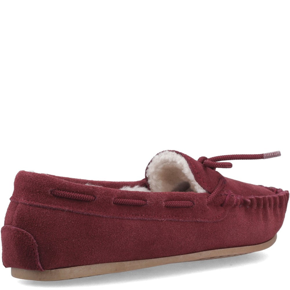 Hush Puppies Allie Womens Moccasins Wine