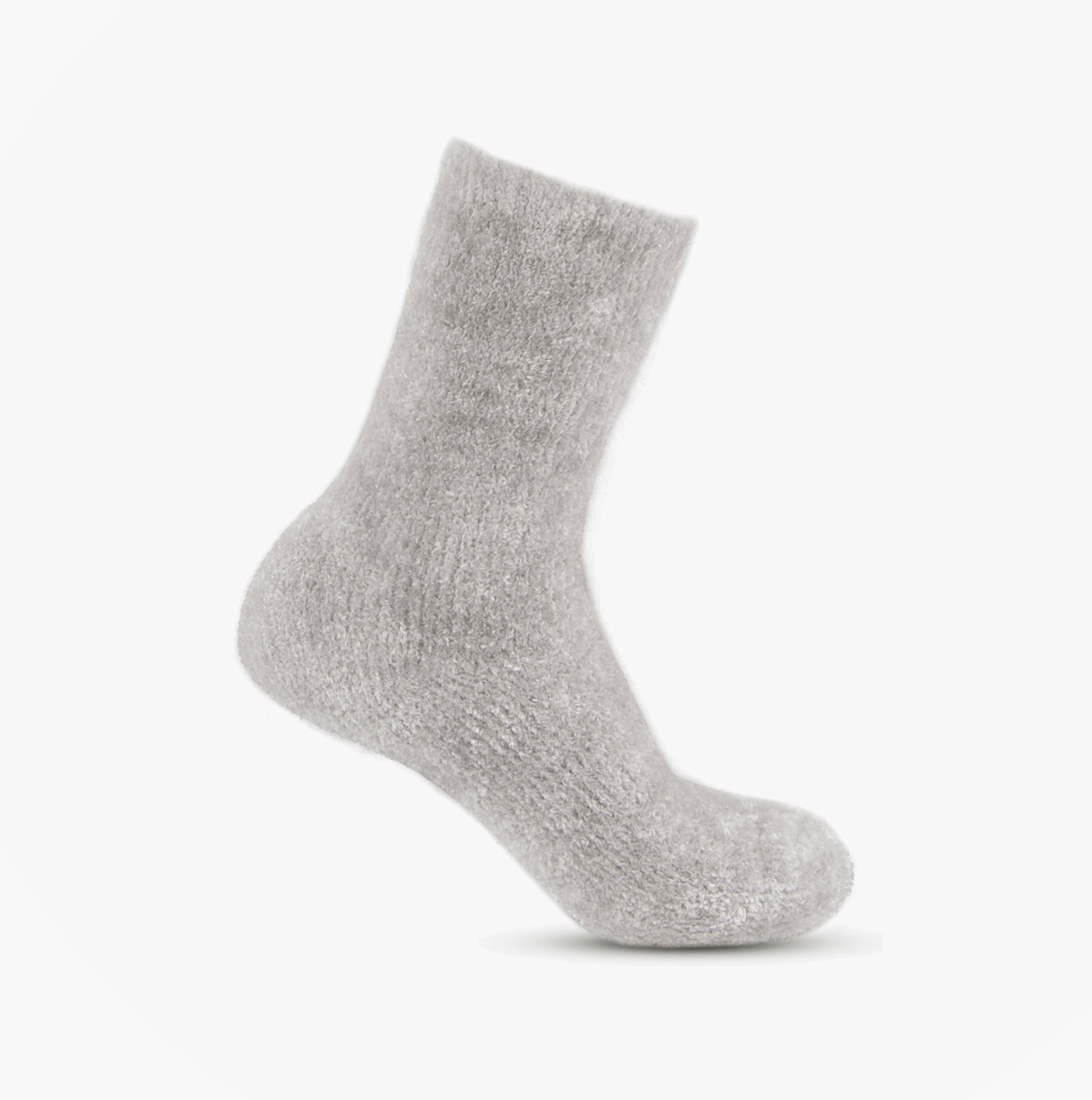 Totes Toasties 3223 FAIR ISLE & CHENILLE SUPERSOFT BED SOCKS Womens Bed Socks Grey / Fair Isle