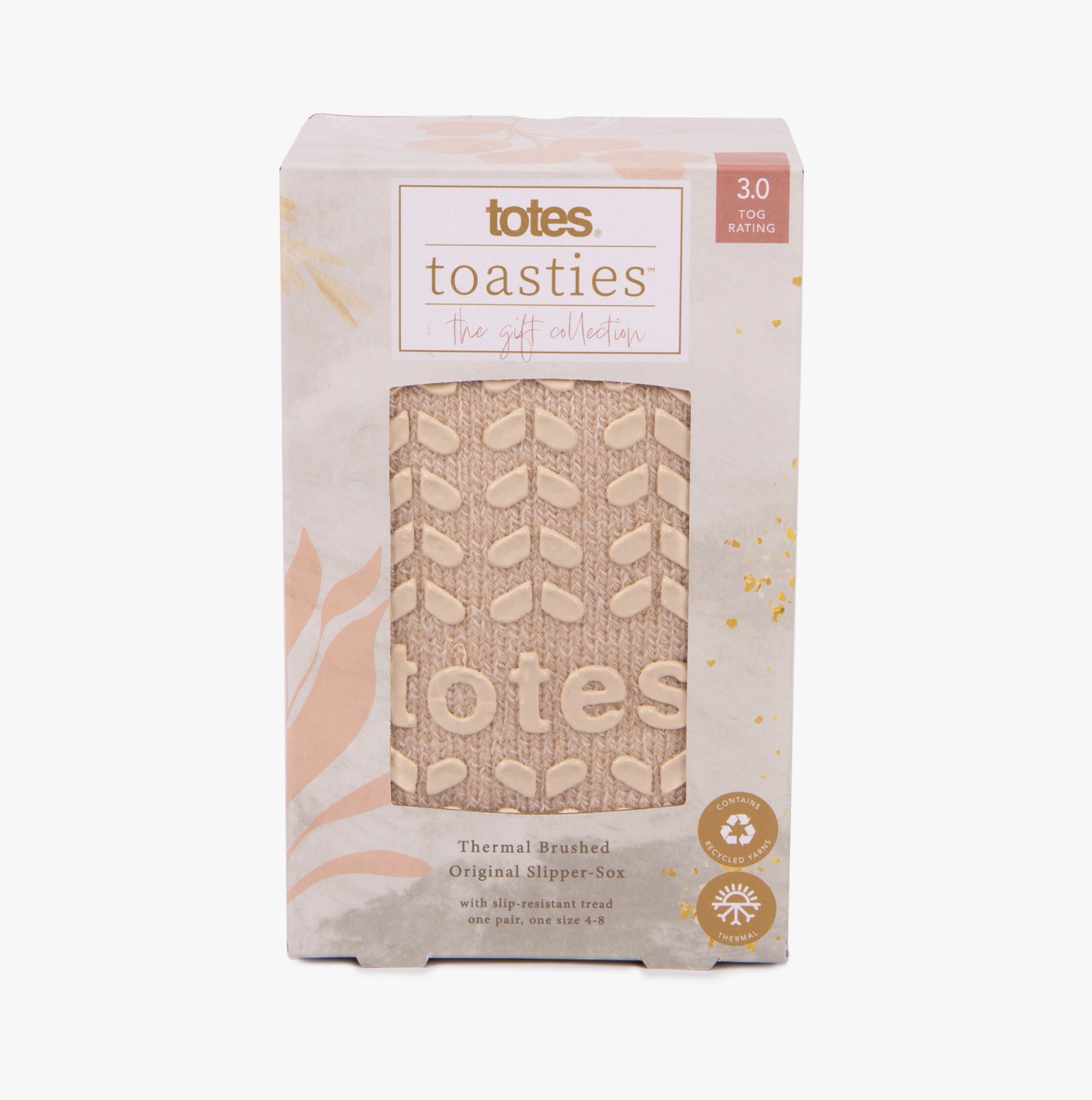 Totes Toasties thermal-brushed Womens Slipper Oat