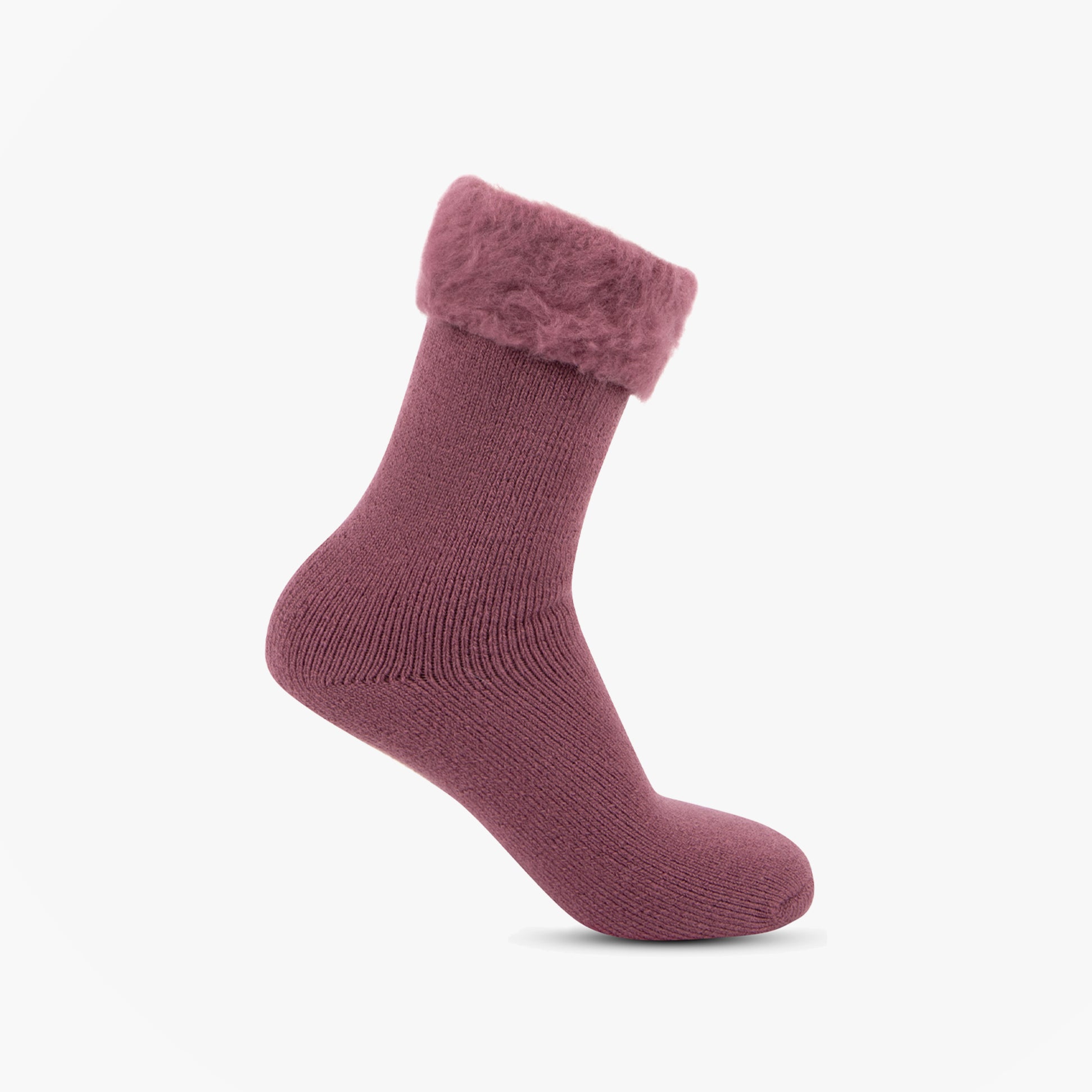 Totes Toasties 3246 THERMAL BRUSHED Womens Bed Socks Berry