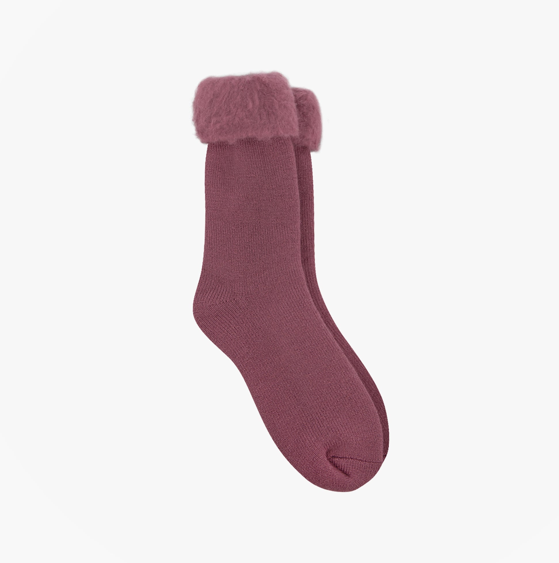 Totes Toasties 3246 THERMAL BRUSHED Womens Bed Socks Berry