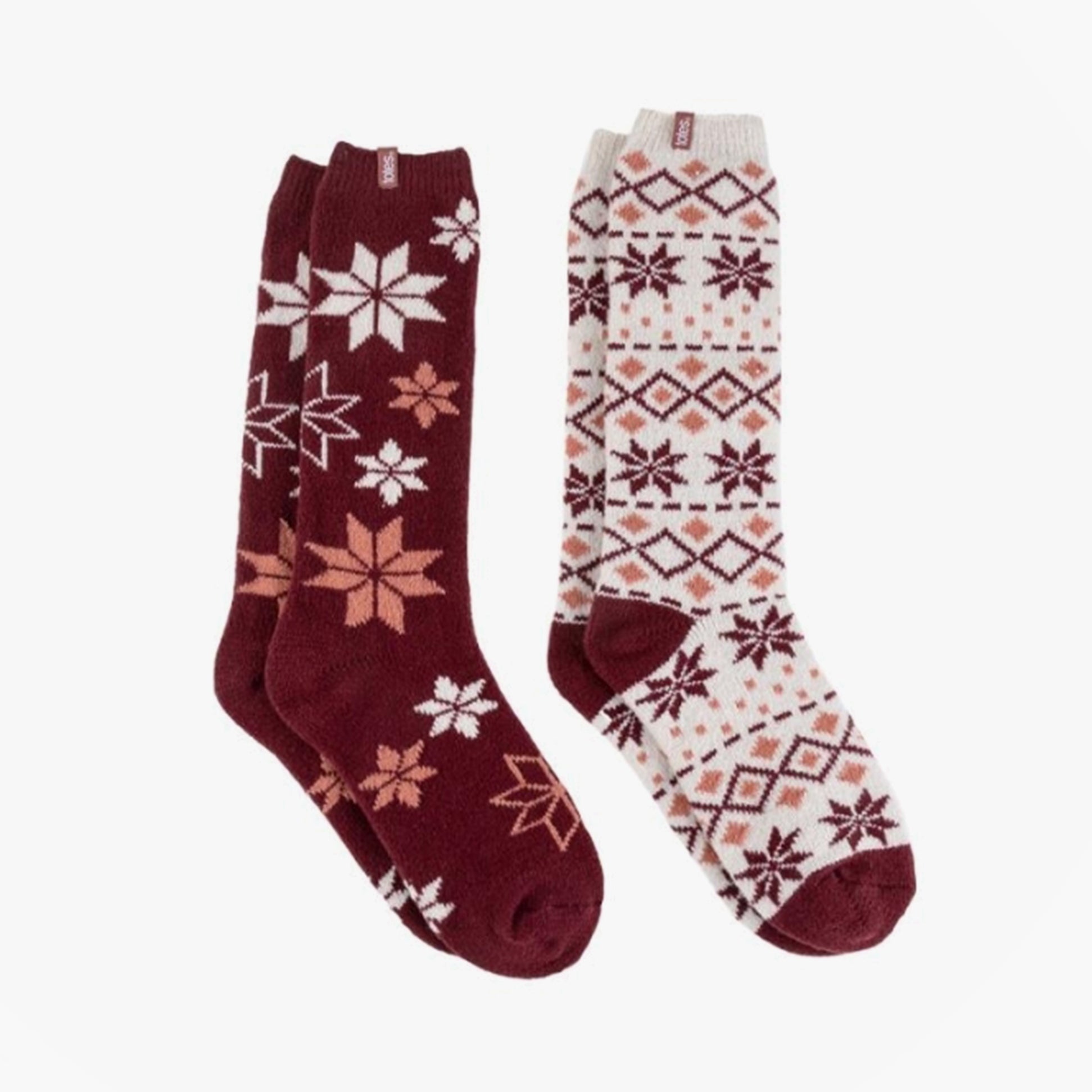Totes Isotoner 3251F KNEE HIGH SUPERSOFT WELLY BOOT SOCK Womens Welly Socks Berry