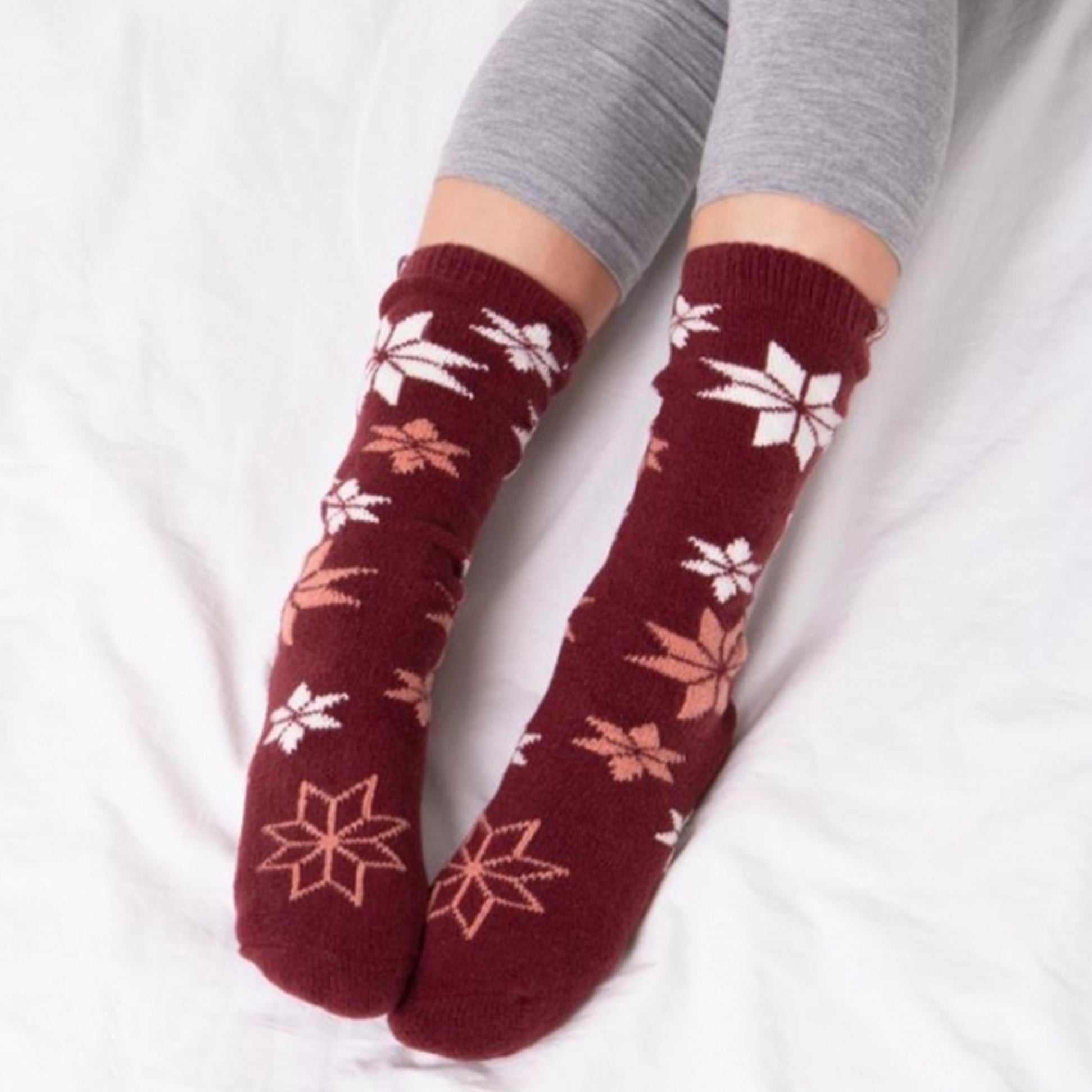 Totes Isotoner 3251F KNEE HIGH SUPERSOFT WELLY BOOT SOCK Womens Welly Socks Berry