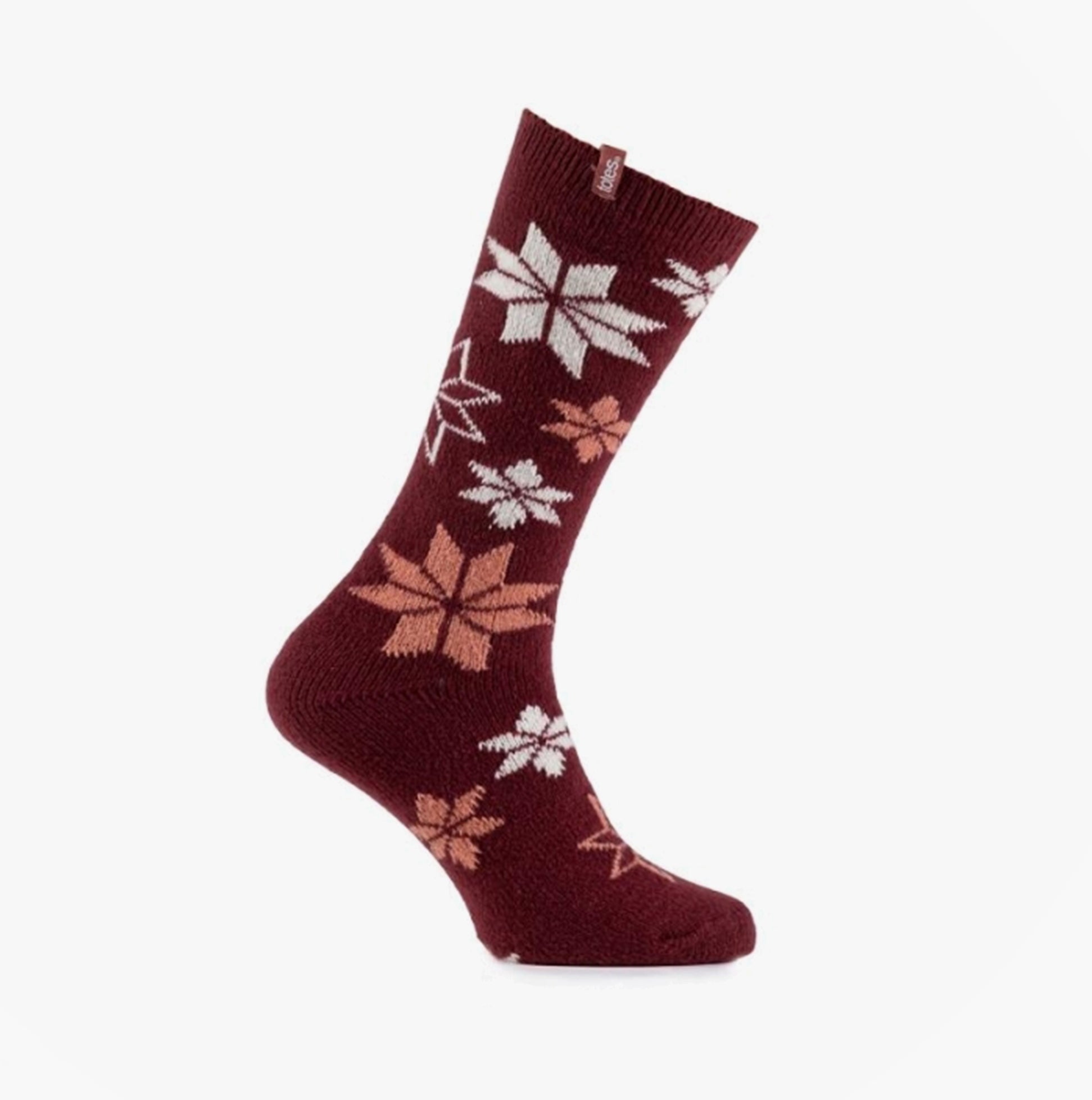 Totes Isotoner 3251F KNEE HIGH SUPERSOFT WELLY BOOT SOCK Womens Welly Socks Berry