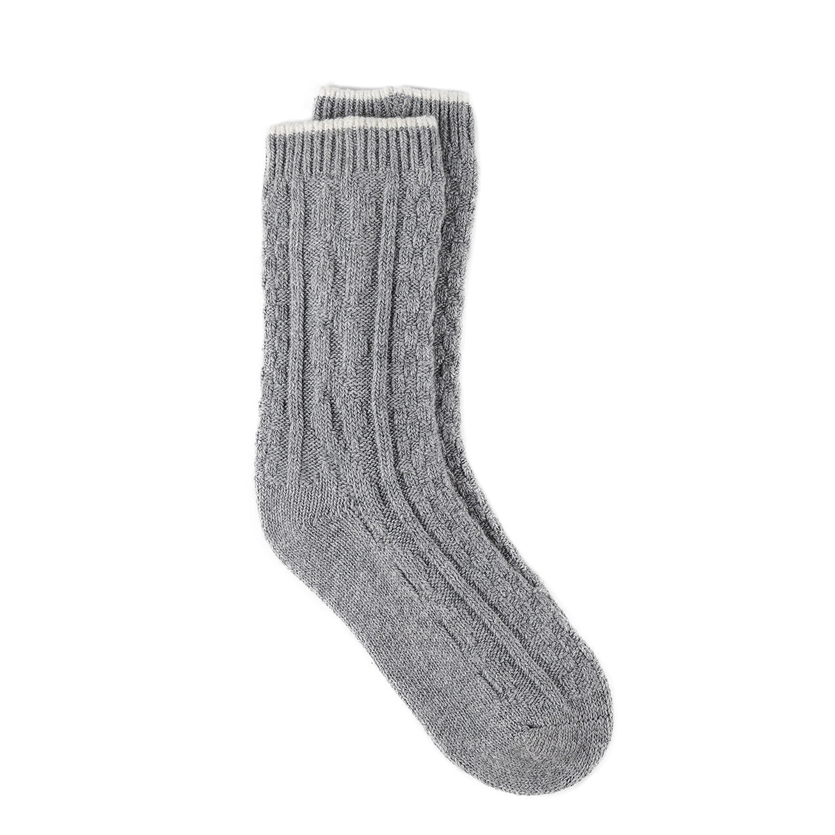 CASHMERE BLEND Slouch Womens Socks Grey Marl