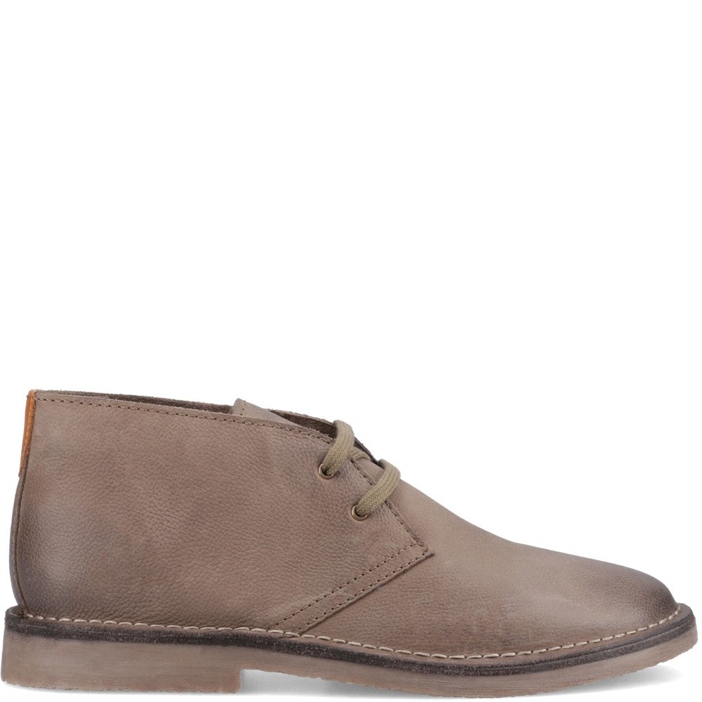 Hush Puppies Samuel Leather Chukka Boot Mens Chukka Boots Taupe