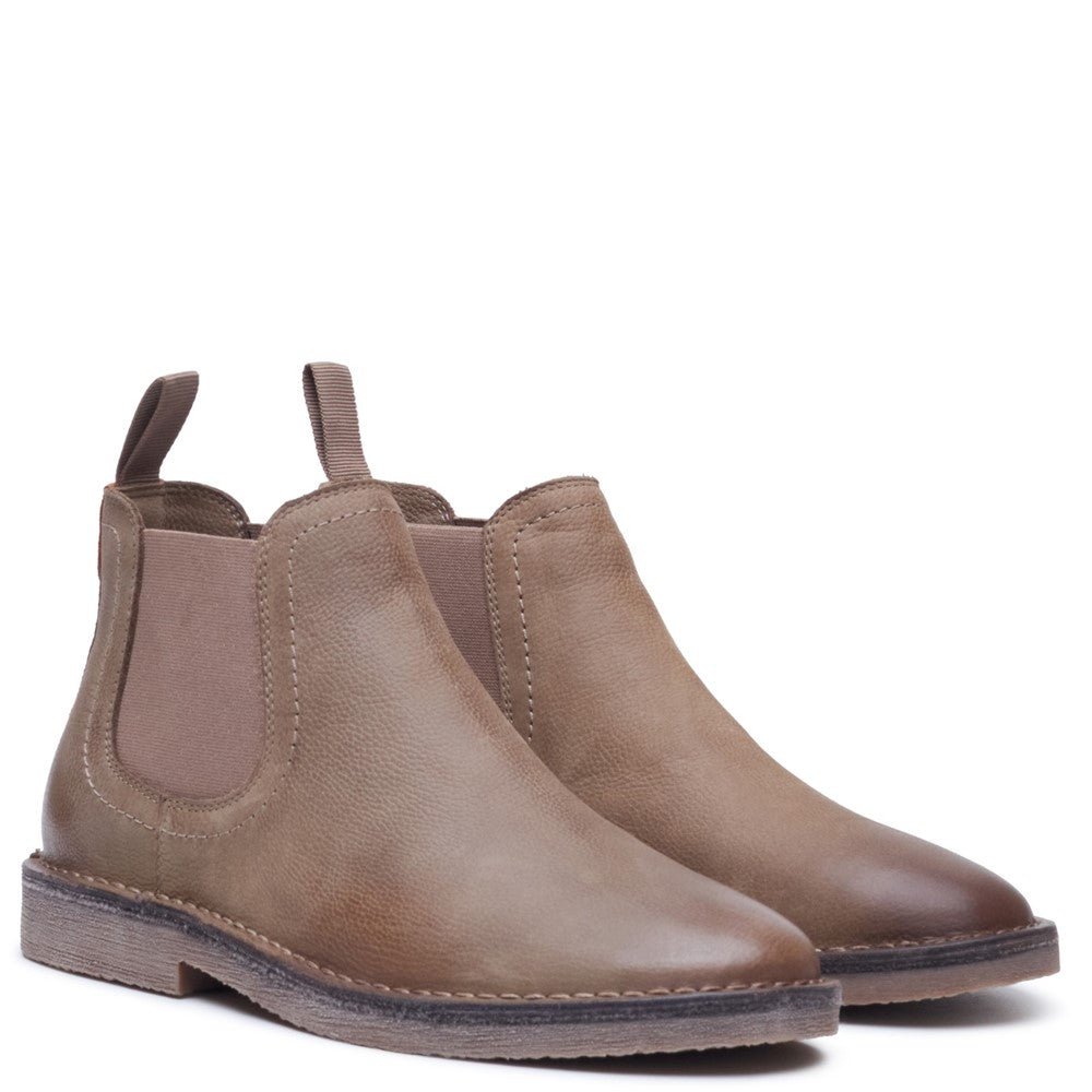 Hush Puppies Shaun Leather Chelsea Boot Mens Chelsea Boots Taupe