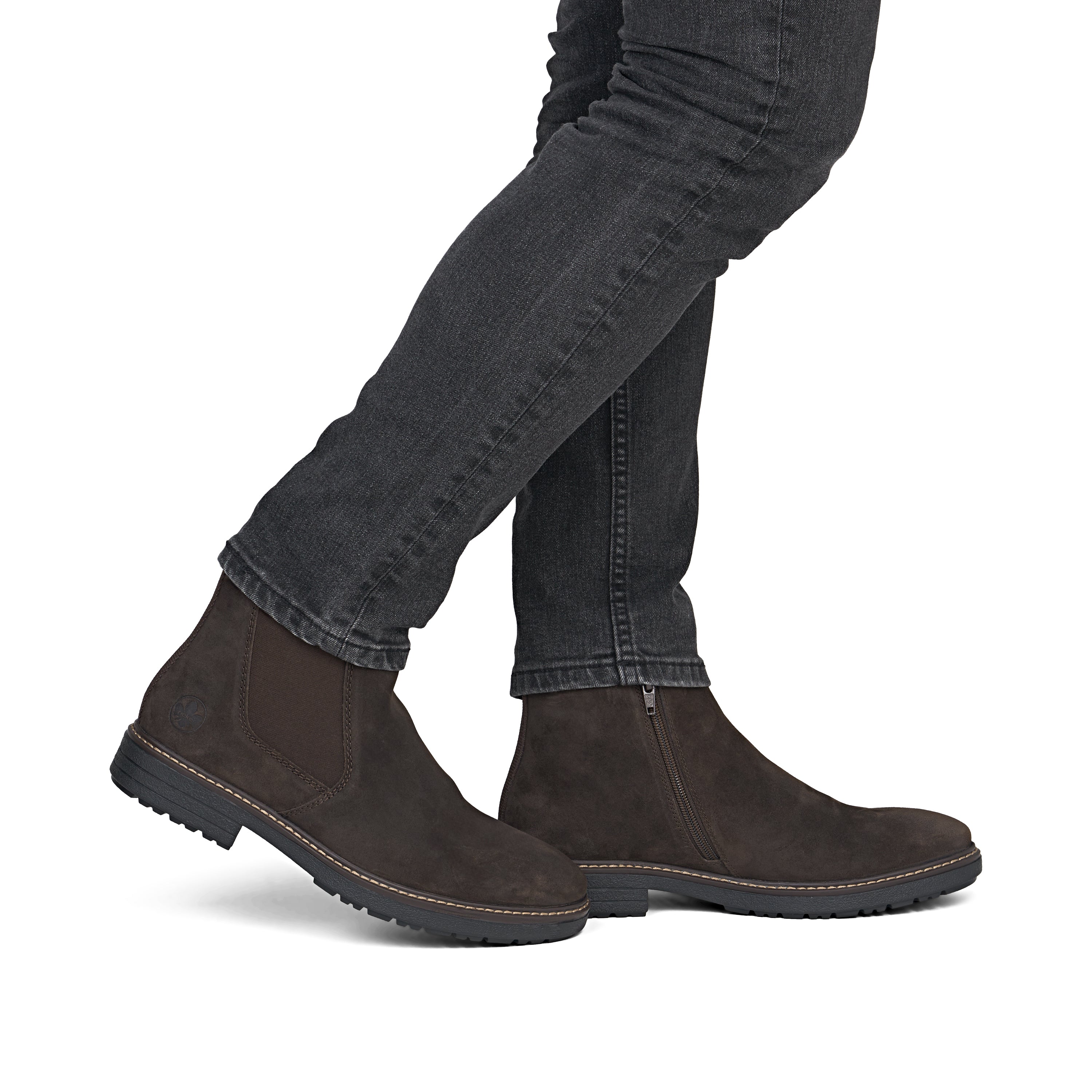 Rieker 33180 Mens Ankle Boots Chestnut