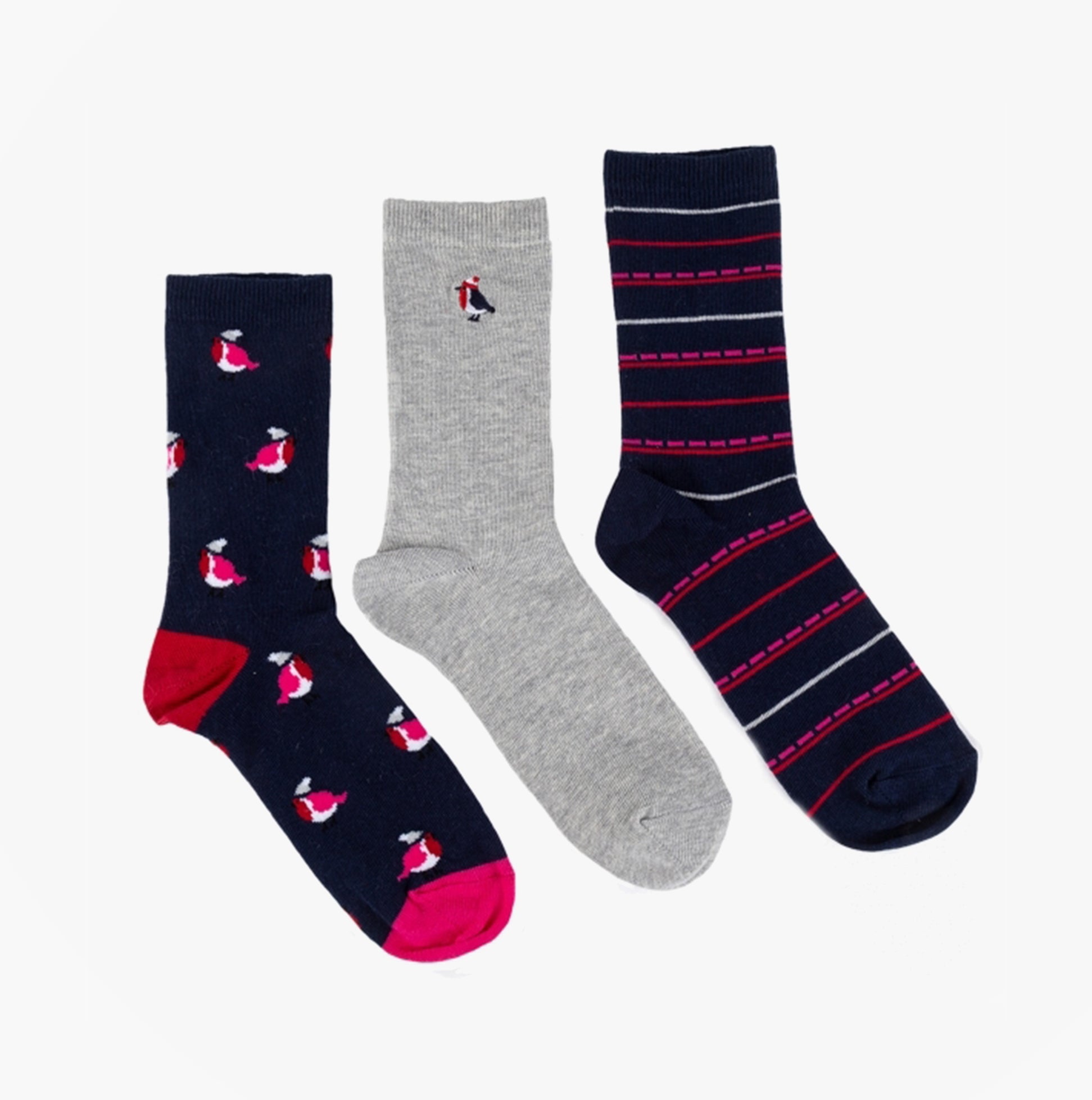 Totes Toasties 3 Pack Womens Crew Socks Multicolour