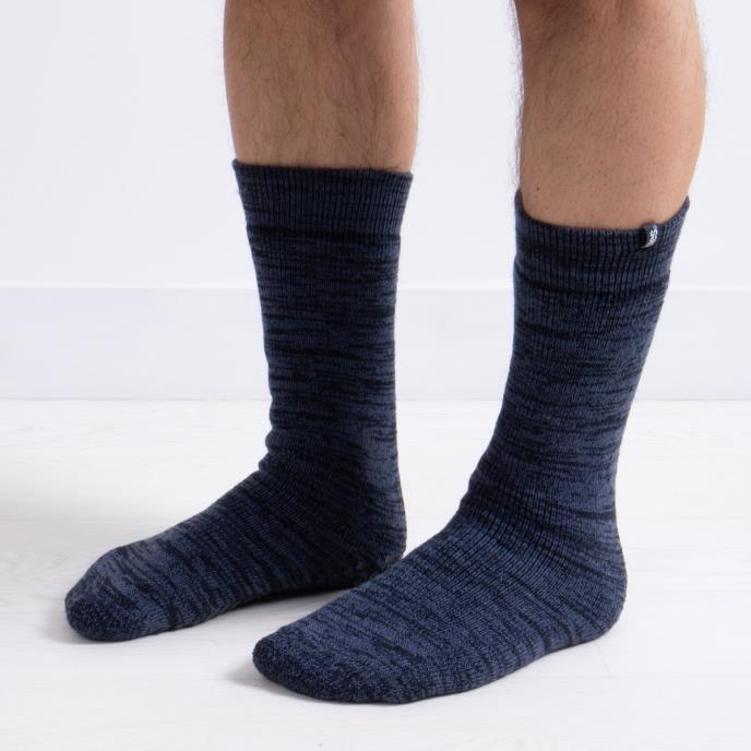 Totes Toasties recycled-therma Mens Crew Navy