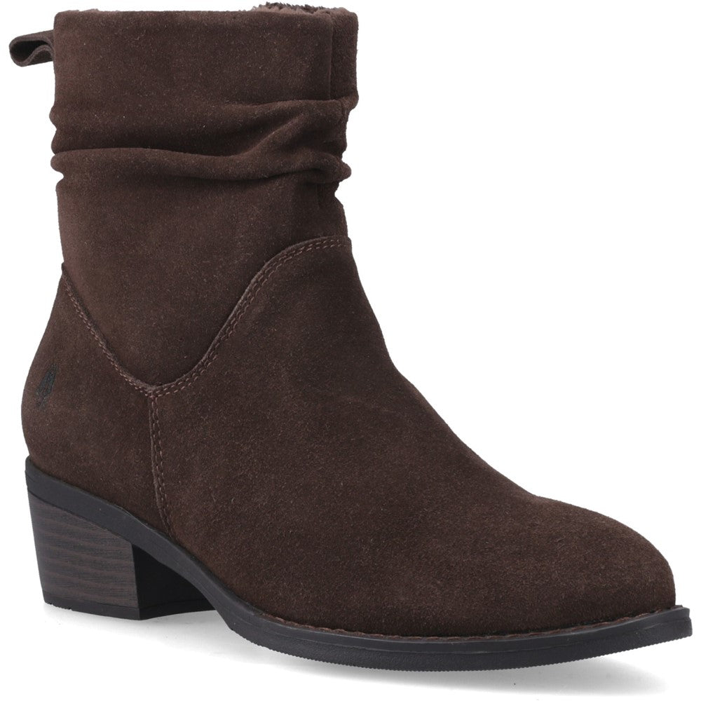 Hush Puppies Iris Boot Womens Ankle Boots Chocolate
