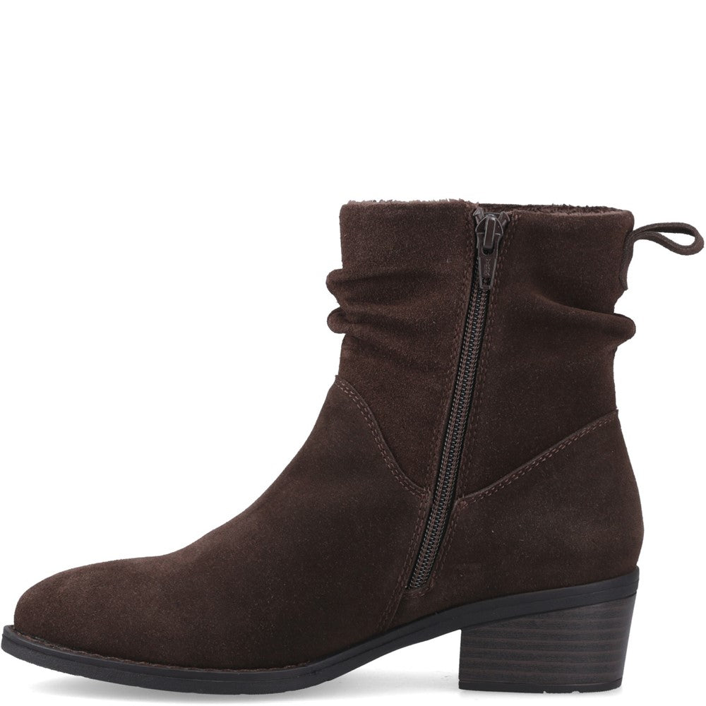 Hush Puppies Iris Boot Womens Ankle Boots Chocolate