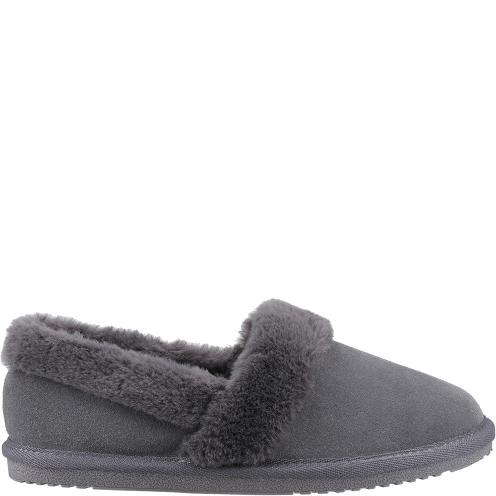 Hush Puppies Ariel Womens Full Slippers Grey