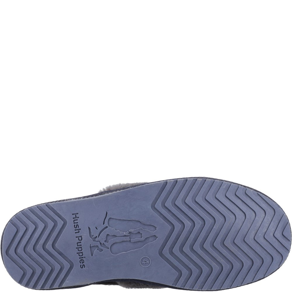 Hush Puppies Ariel Womens Full Slippers Navy