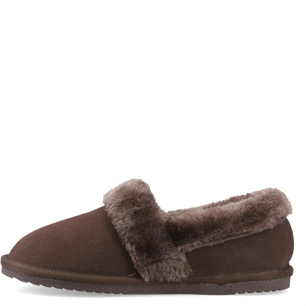 Hush Puppies Ariel Womens Full Slippers Chocolate