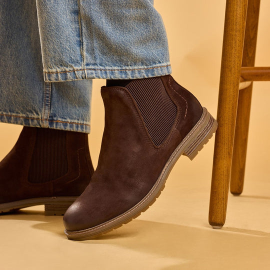 Hush Puppies Russell Boots Mens Chelsea Boots Brown