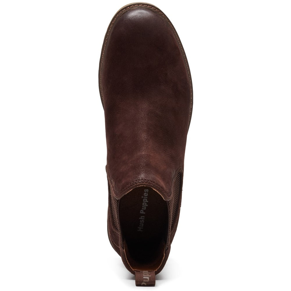 Hush Puppies Russell Boots Mens Chelsea Boots Brown
