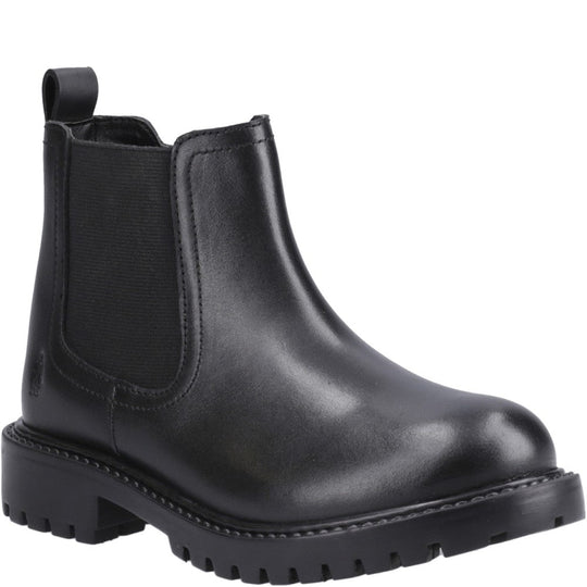 Hush Puppies Ariella Chelsea Boot Jnr Unisex Kids School Boots Black