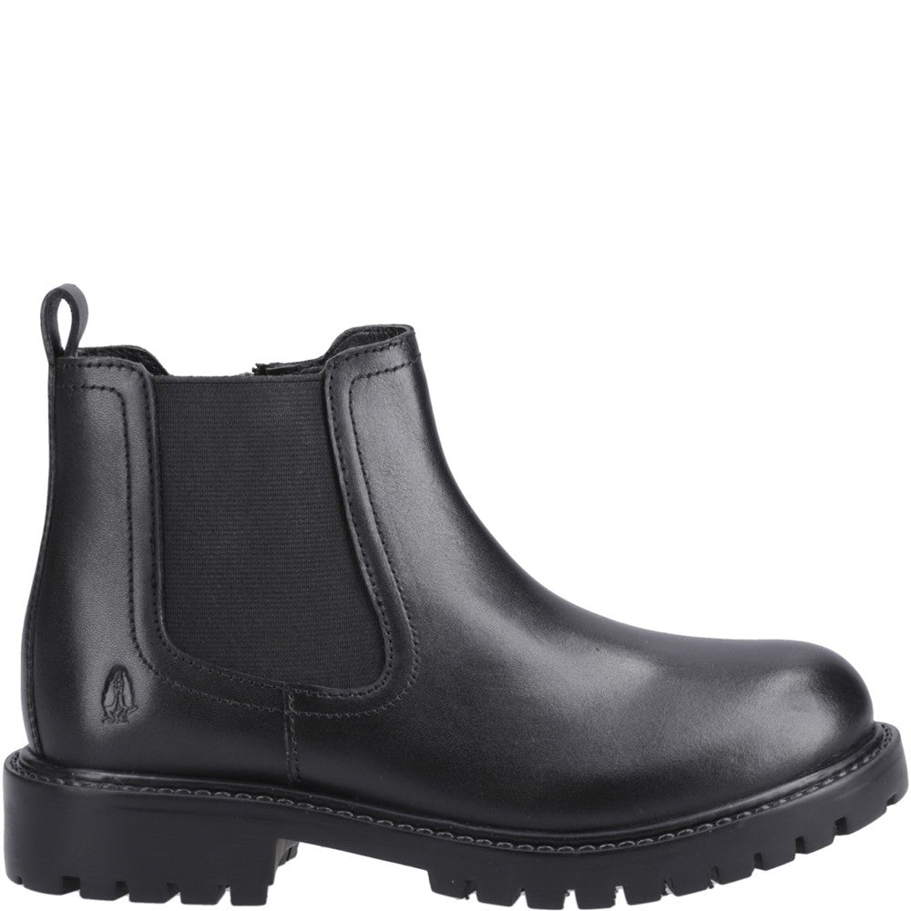 Hush Puppies Ariella Chelsea Boot Snr Unisex Kids School Boots Black