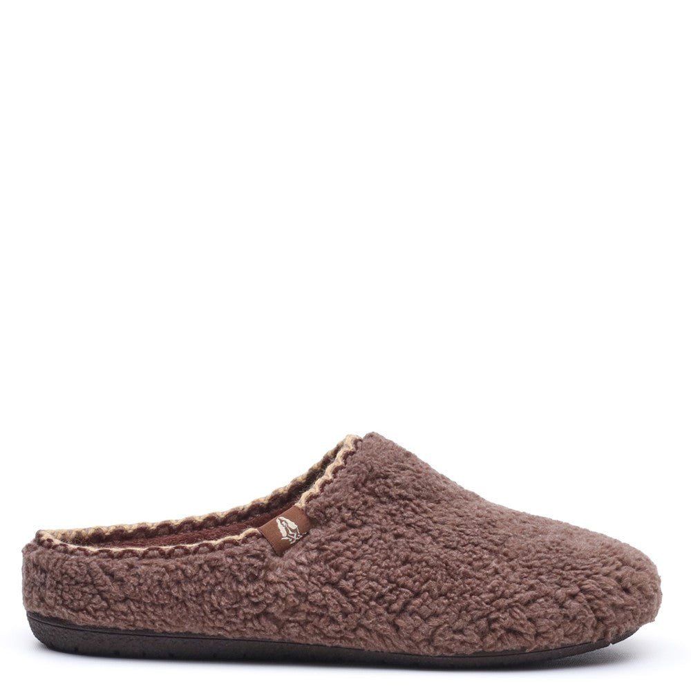 Hush Puppies Good Teddy Womens Mules Chocolate