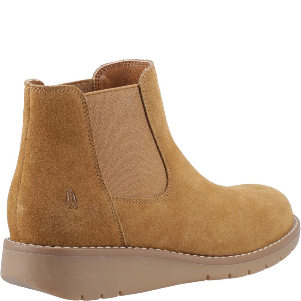 Hush Puppies Leonie Suede Boot Womens Ankle Boots Tan