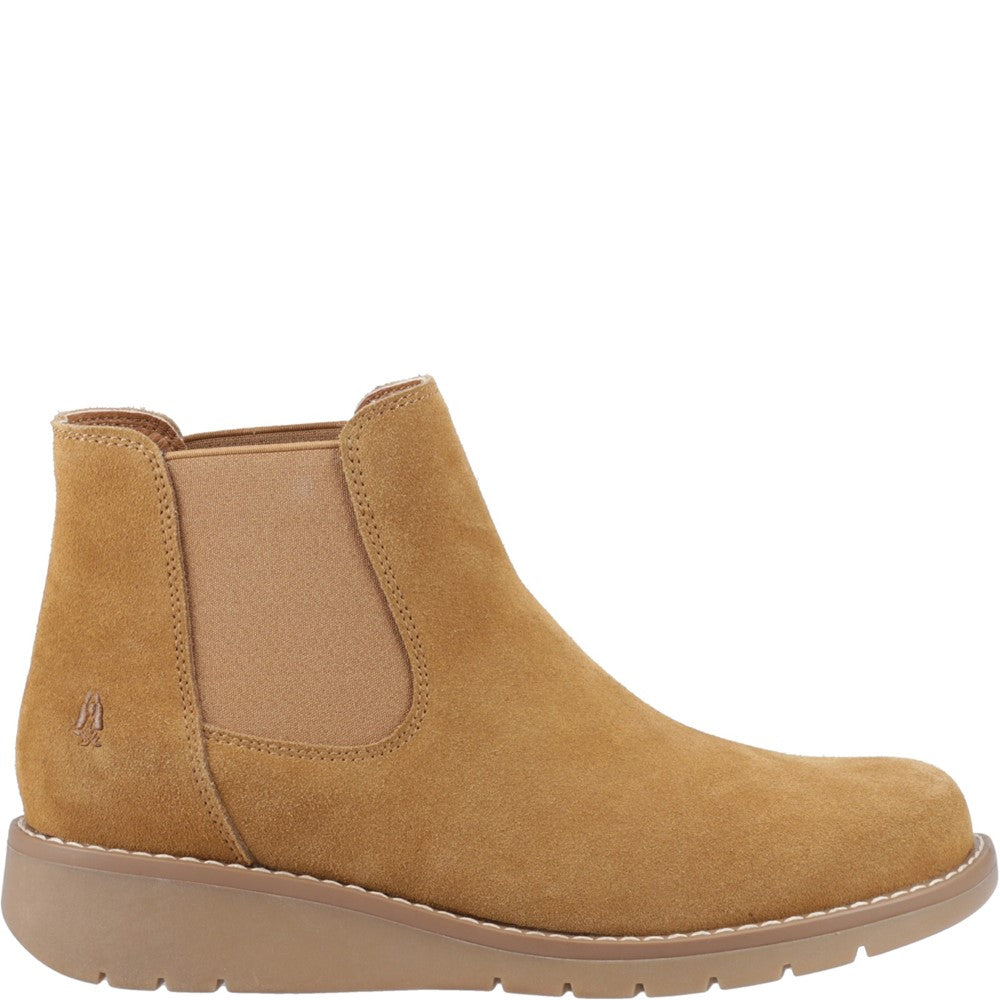 Hush Puppies Leonie Suede Boot Womens Ankle Boots Tan