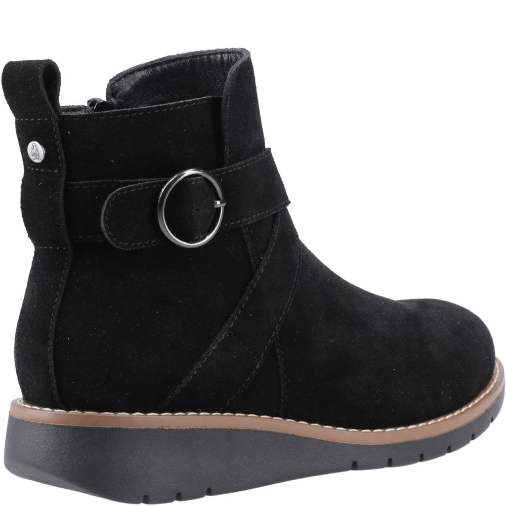 Hush Puppies Lyra Buckle Boot Womens Ankle Boots Black