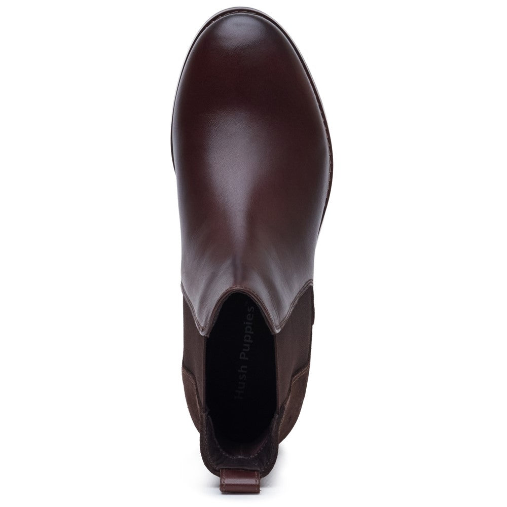 Hush Puppies Colette Boot Womens Chelsea Boots Chocolate