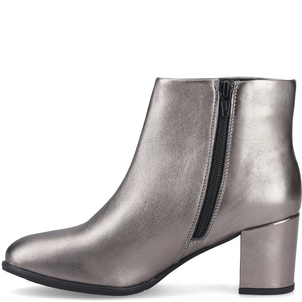 Hush Puppies Claridy Boot Womens Ankle Boots Metallic