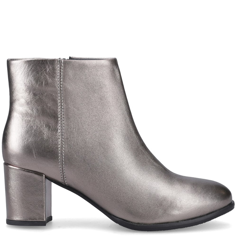 Hush Puppies Claridy Boot Womens Ankle Boots Metallic