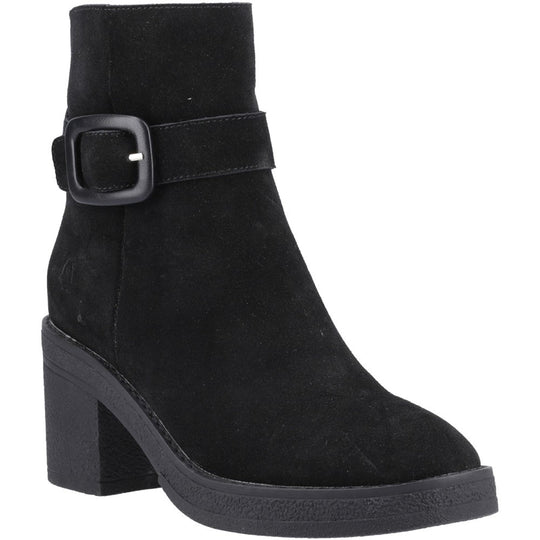 Hush Puppies Fearne Buckle Boot Womens Ankle Boots Black