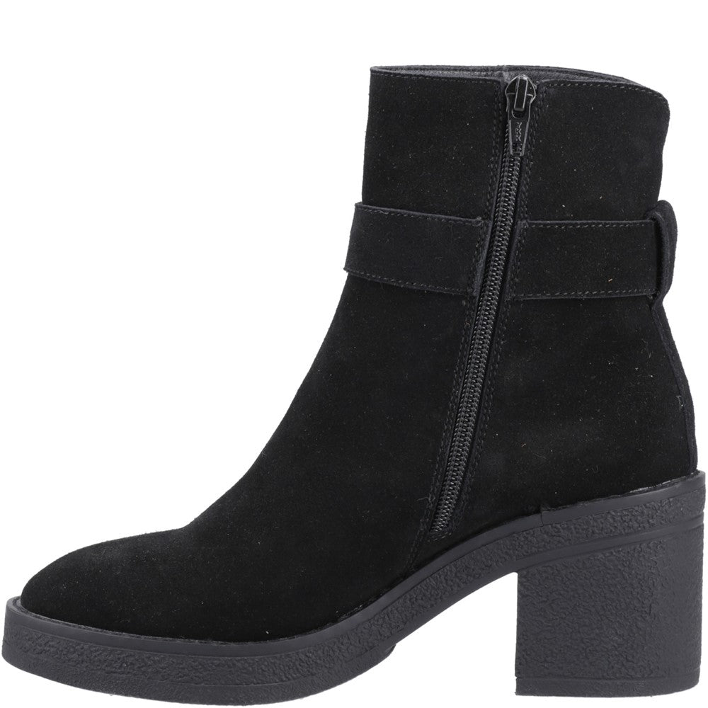 Hush Puppies Fearne Buckle Boot Womens Ankle Boots Black