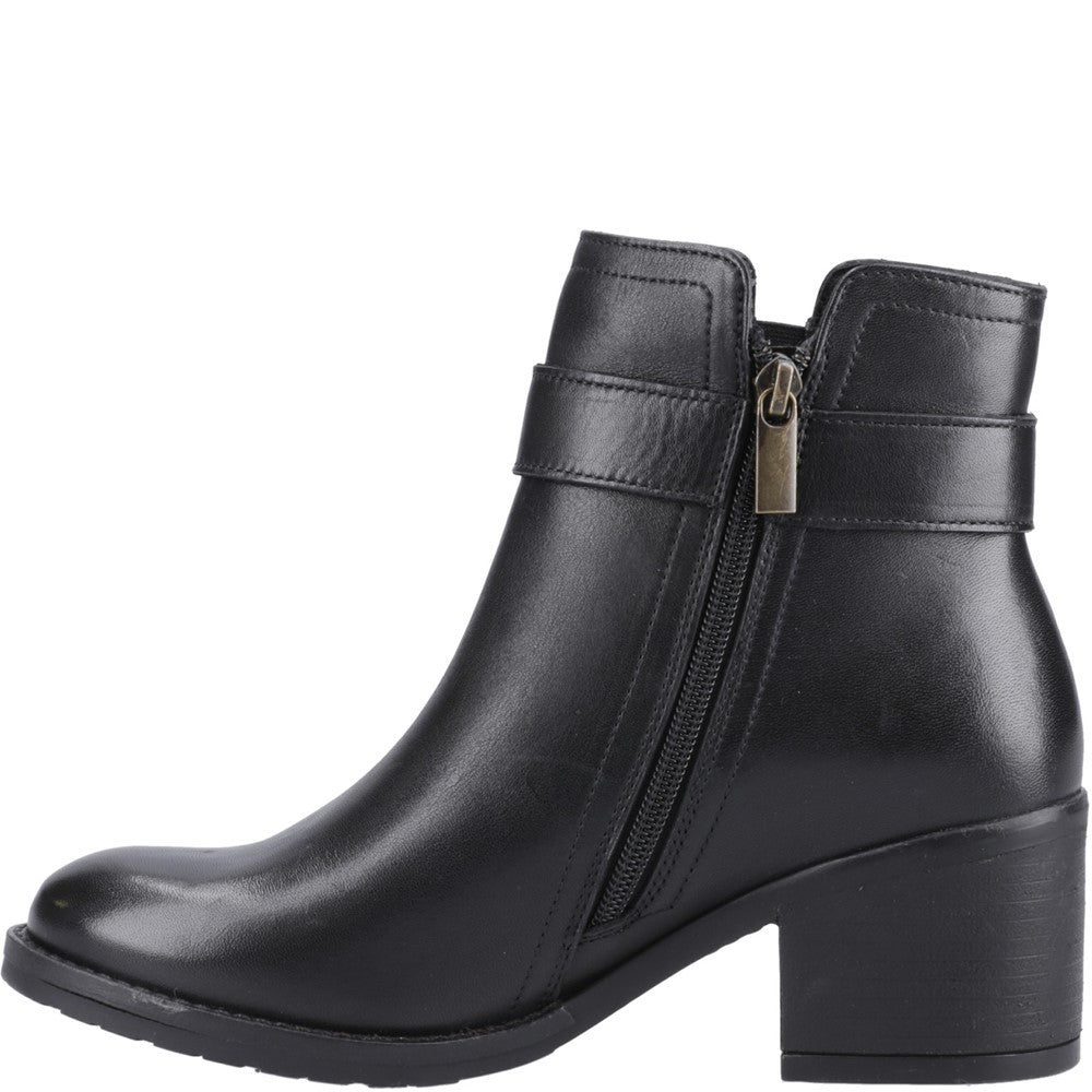 Hush Puppies Hensley Buckle Boot Womens Ankle Boots Black