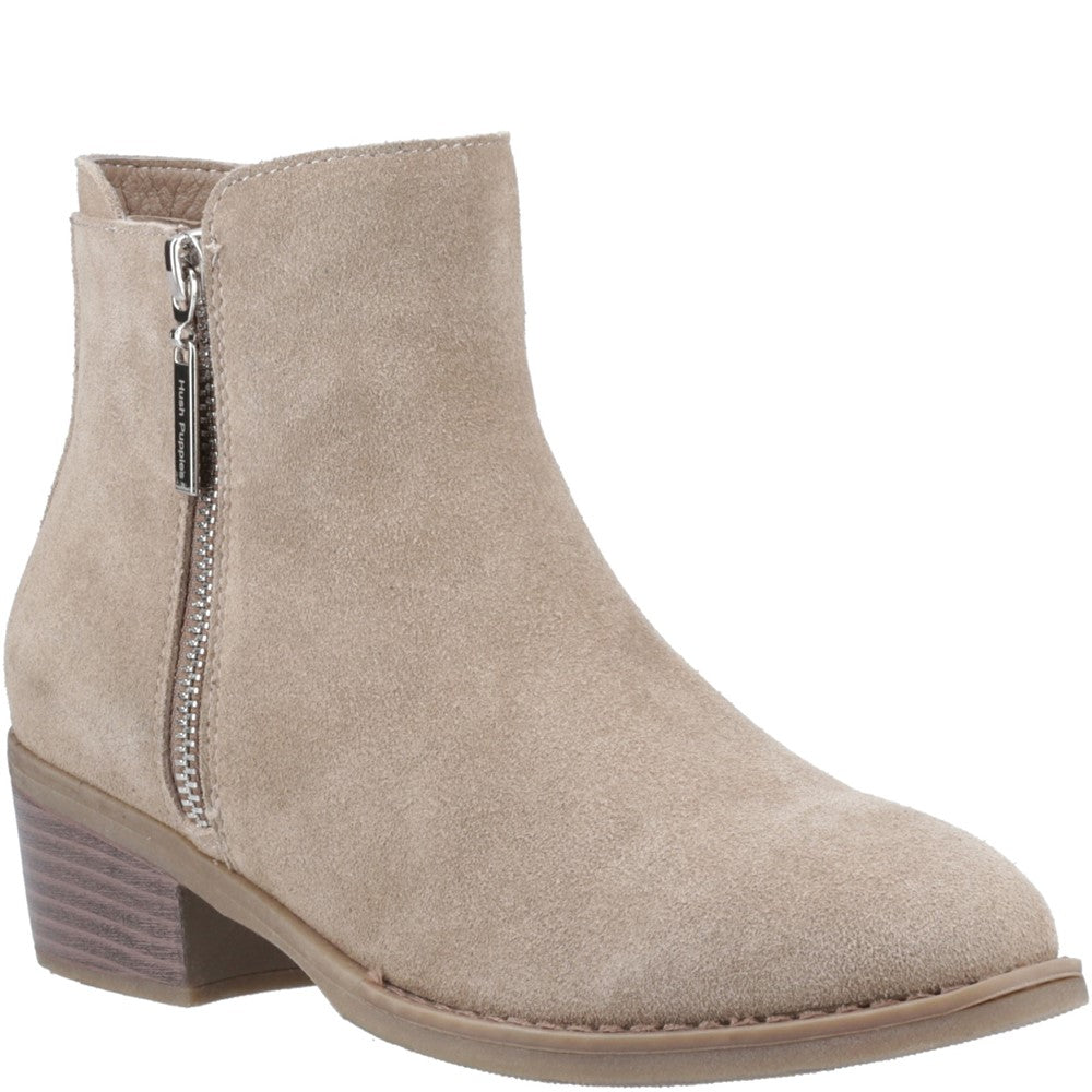 Hush Puppies Ingrid Zip Boot Womens Cowboy & Western Boots Taupe