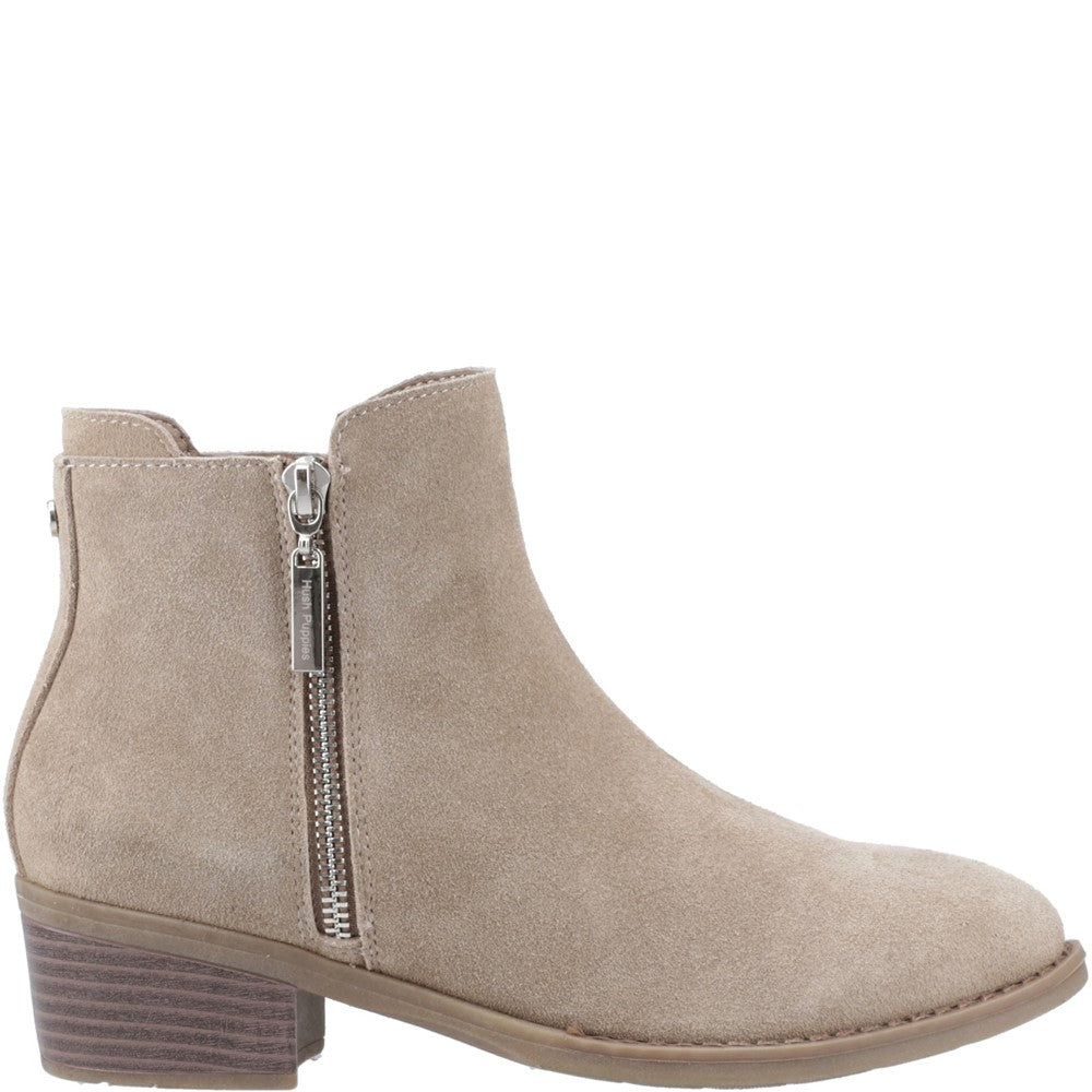 Hush Puppies Ingrid Zip Boot Womens Cowboy & Western Boots Taupe