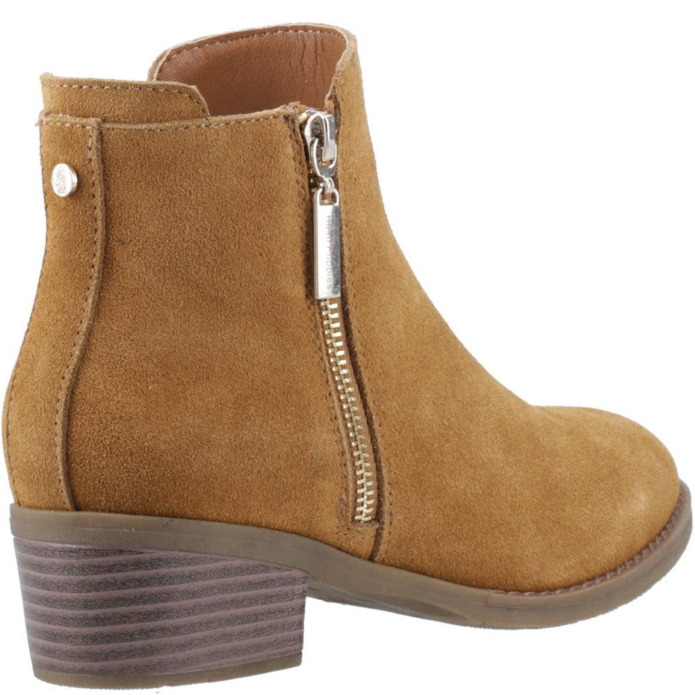 Hush Puppies Ingrid Zip Boot Womens Cowboy & Western Boots Tan