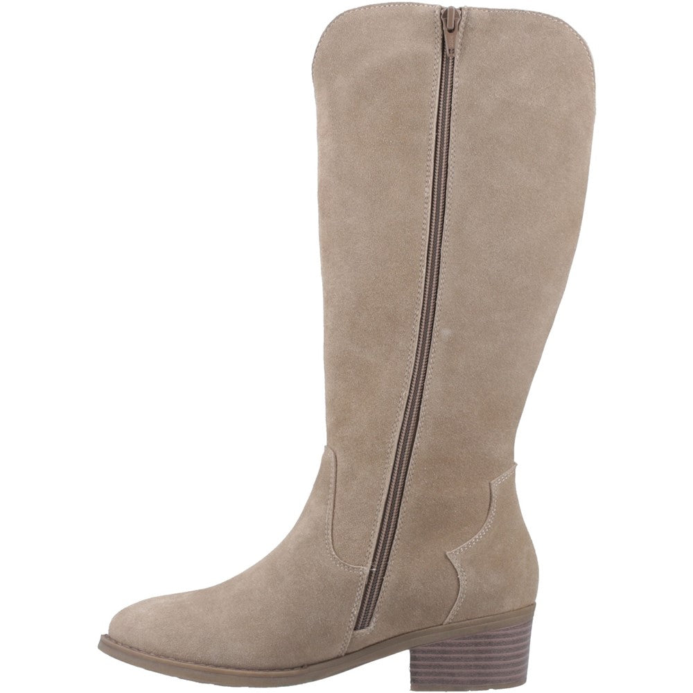 Hush Puppies Isabella Long Boot Womens Cowboy & Western Boots Taupe