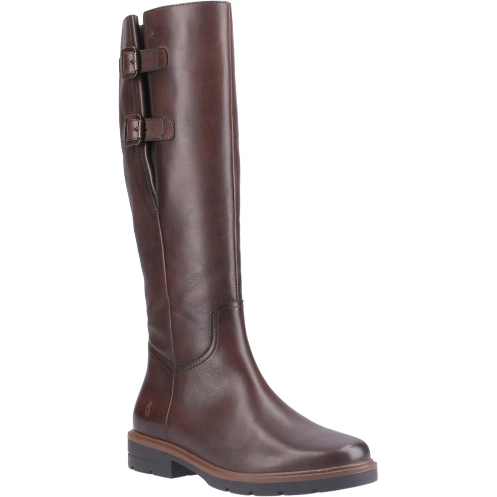 Hush Puppies TALLULAH Womens Leather Long Boots Brown