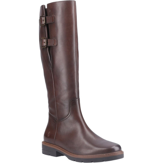 Hush Puppies TALLULAH Womens Leather Long Boots Brown