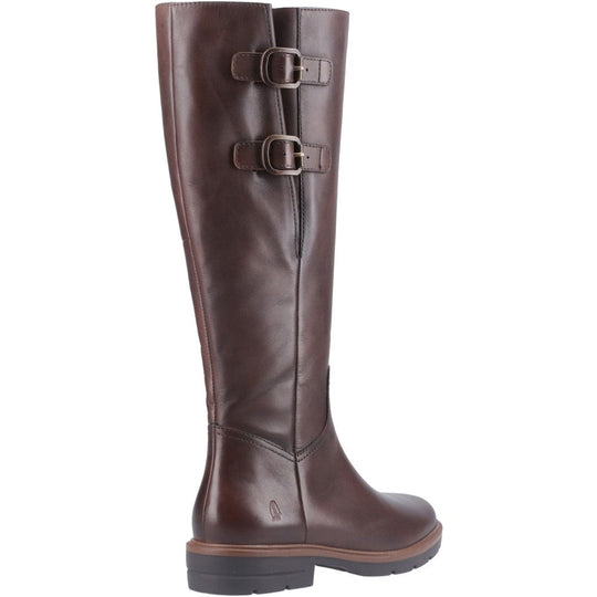 Hush Puppies TALLULAH Womens Leather Long Boots Brown