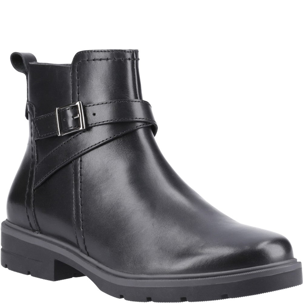 Hush Puppies Tove Buckle Boot Womens Ankle Boots Black