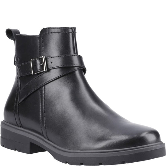 Hush Puppies Tove Buckle Boot Womens Ankle Boots Black