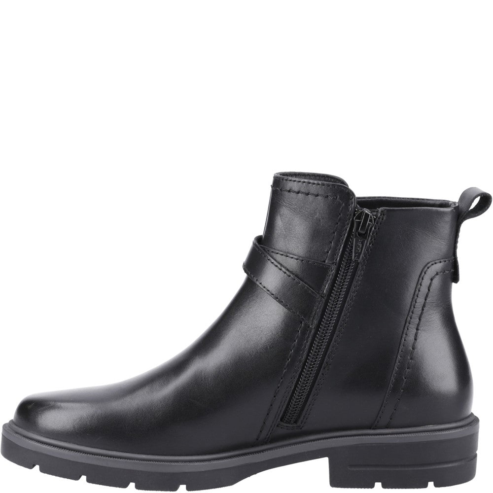 Hush Puppies Tove Buckle Boot Womens Ankle Boots Black